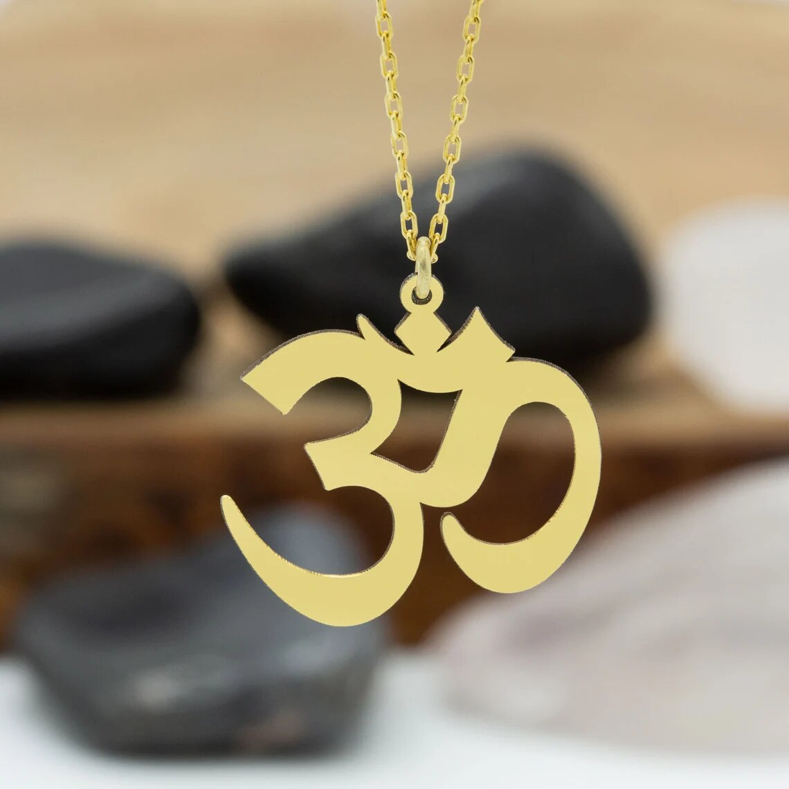 om chakra necklace Mala Yoga Chakra budda ohm necklace stainless steel om pendant Chain mala necklace pendule ange 7 chakras