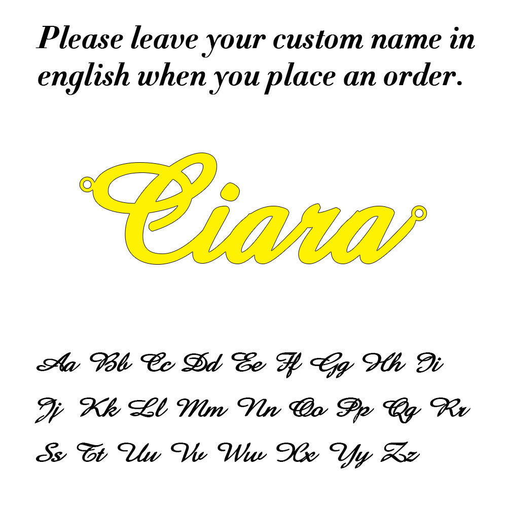 Custom Name Necklace For Women with Box