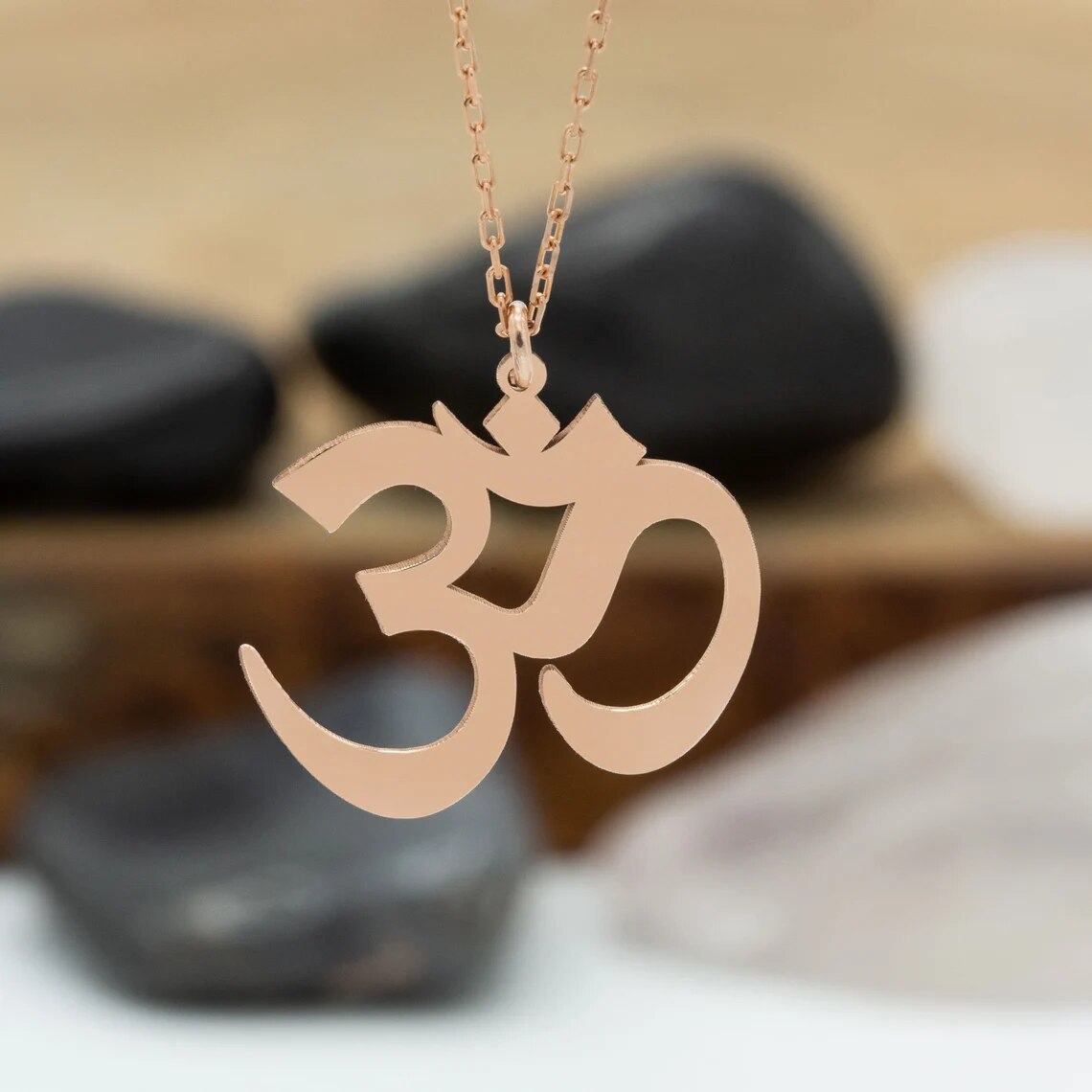 om chakra necklace Mala Yoga Chakra budda ohm necklace stainless steel om pendant Chain mala necklace pendule ange 7 chakras