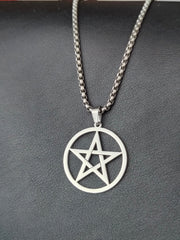 Fashion Mogan David Star Pendant Israel Jewish Stainless Steel Star of David Necklace for Men Jewelry